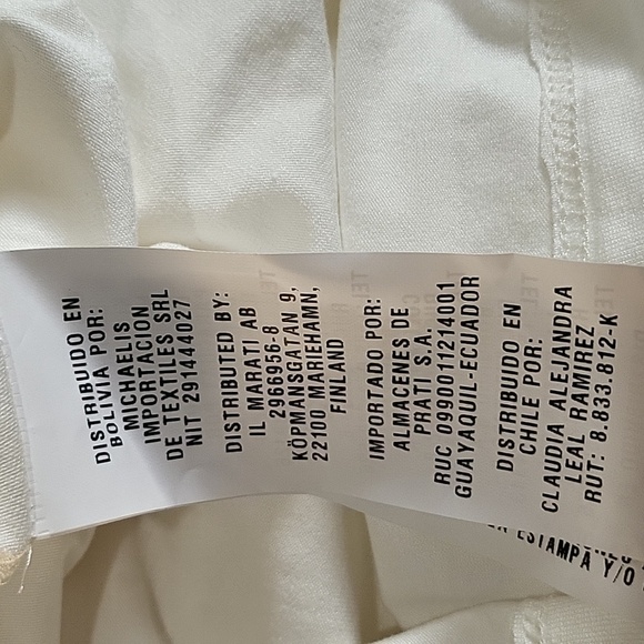 NWT Colcci Jeanswear Cream Embroidered HI/LOW Spagetti Strap Dress Womens Size L - Picture 14 of 16